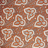 Retal Satén Estampado Romantic Teja 140x140 cm. - Ribes y Casals