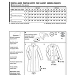 Patron de Couture Burda 6461 Manteau et veste - Ribes y Casals