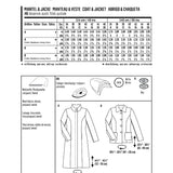 Patron de Couture Burda 6461 Manteau et veste - Ribes y Casals