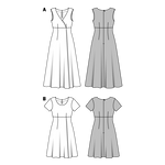 Patron de Couture Burda 6496 Robe - Ribes y Casals
