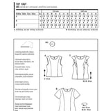 Patron de Couture Burda 6525 Top - Ribes y Casals