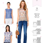 Patron de Couture Burda 6525 Top - Ribes y Casals
