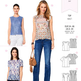 Patron de Couture Burda 6525 Top - Ribes y Casals