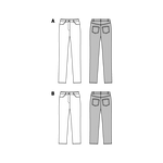 Patron de Couture Burda 6534 Pantalons - Ribes y Casals