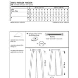 Patron de Couture Burda 6573 Pantalons - Ribes y Casals