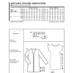 Patron de Couture Burda 6608 Veste et robe - Ribes y Casals