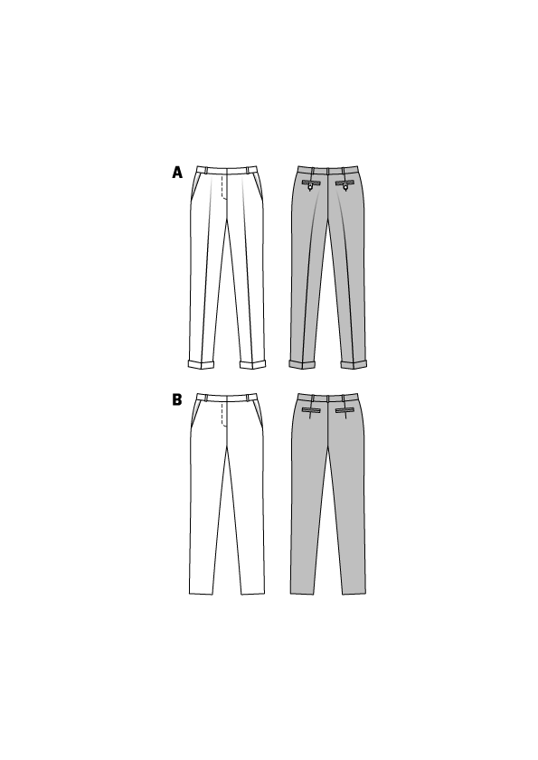 Patron de Couture Burda 6689 Pantalons - Ribes y Casals