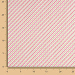 Percal imprimé floral diagonal rose - Ribes y Casals