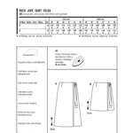 Patron de Couture Burda 6733 Jupe - Ribes y Casals