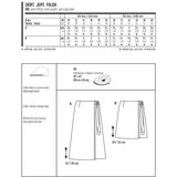 Patron de Couture Burda 6733 Jupe - Ribes y Casals