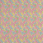 Percal imprimé Guirlande rose - Ribes y Casals