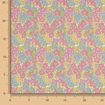 Percal imprimé Guirlande rose - Ribes y Casals