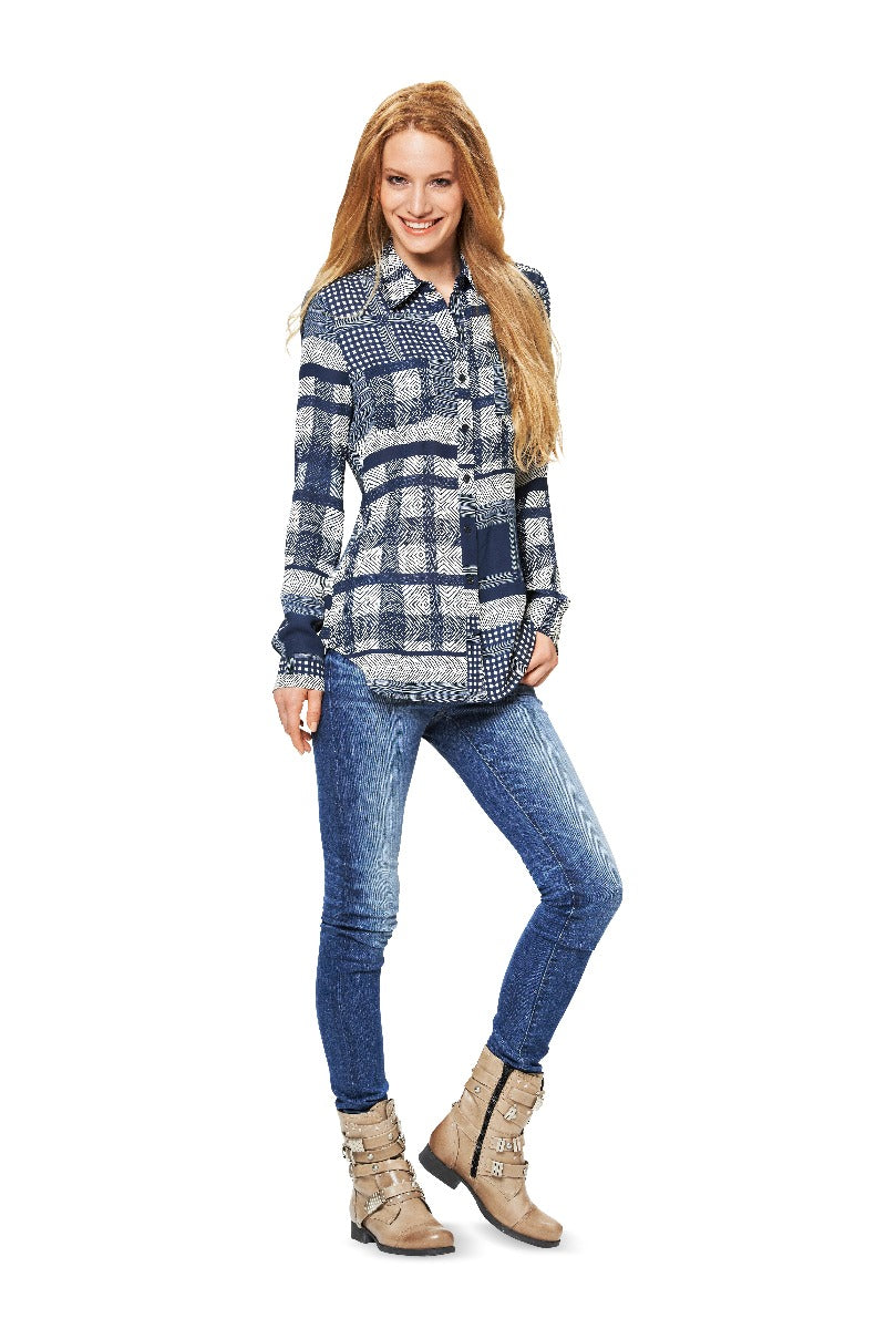 Patron de Couture Burda 6849 Blouse - Ribes y Casals