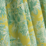 Popeline de Coton Imprimé Jungle Exotique Citron Vert - Ribes y Casals