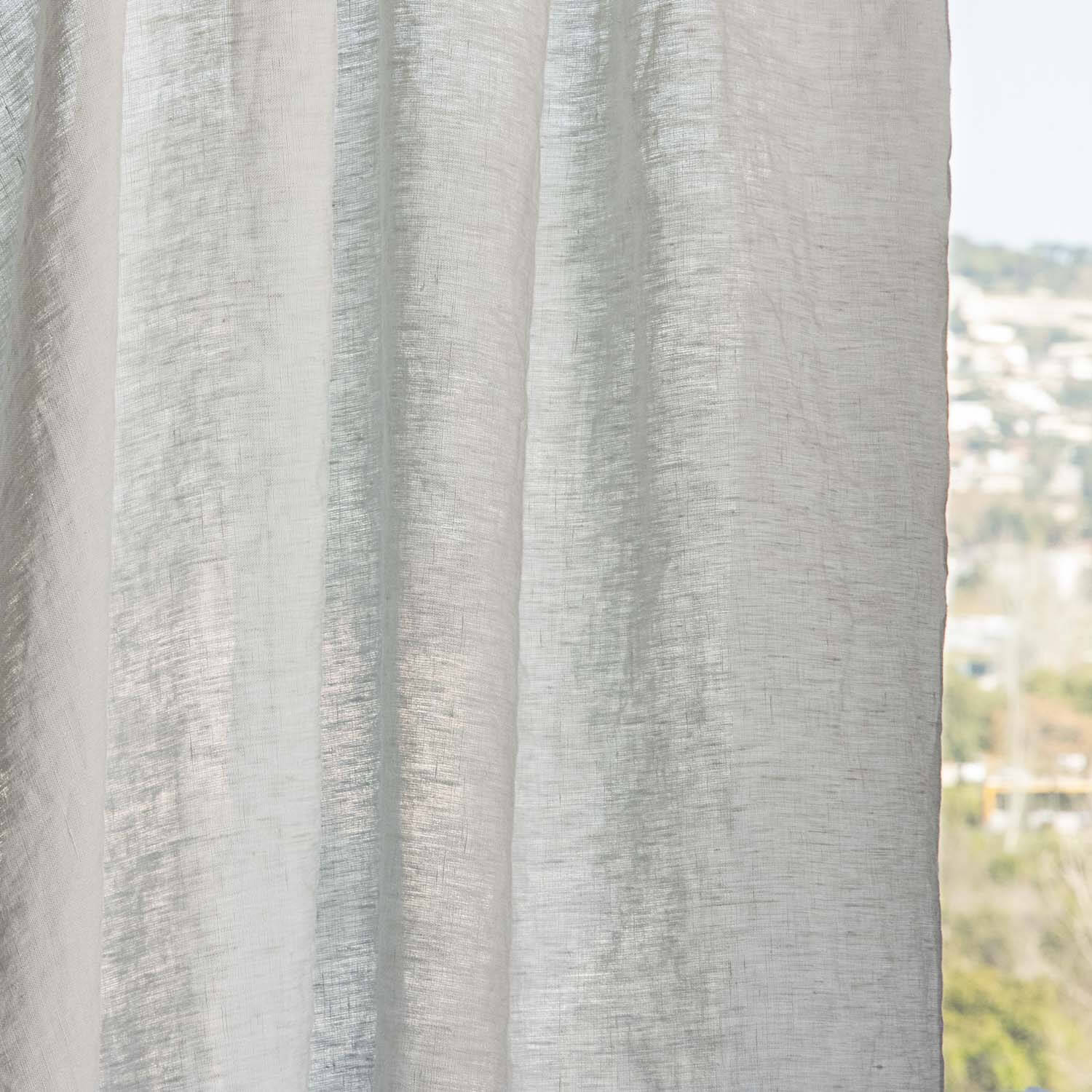 Voilage 100 % lin gris doux - Ribes y Casals