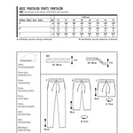 Patron de Couture Burda 6938 Pantalons - Ribes y Casals