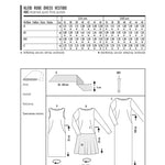 Patron de Couture Burda 6988 Robe - Ribes y Casals