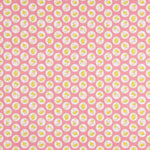 Percal imprimé lapins cercle rose - Ribes y Casals