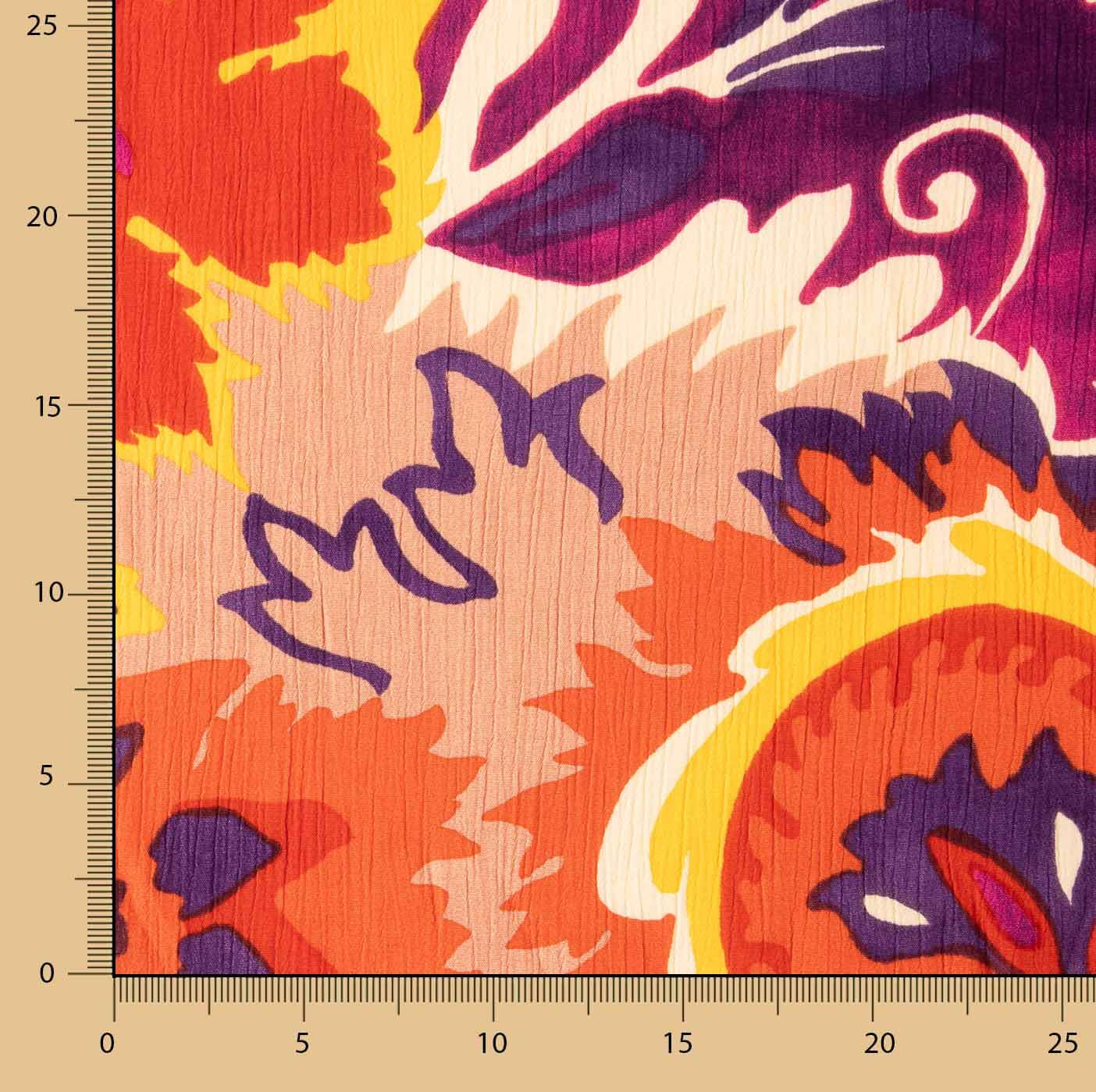 Viscose Bambula à imprimé Paisley Sunset - Ribes y Casals