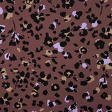 Viscose imprimée jungle chic marron - Ribes y Casals