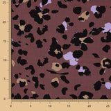 Viscose imprimée jungle chic marron - Ribes y Casals