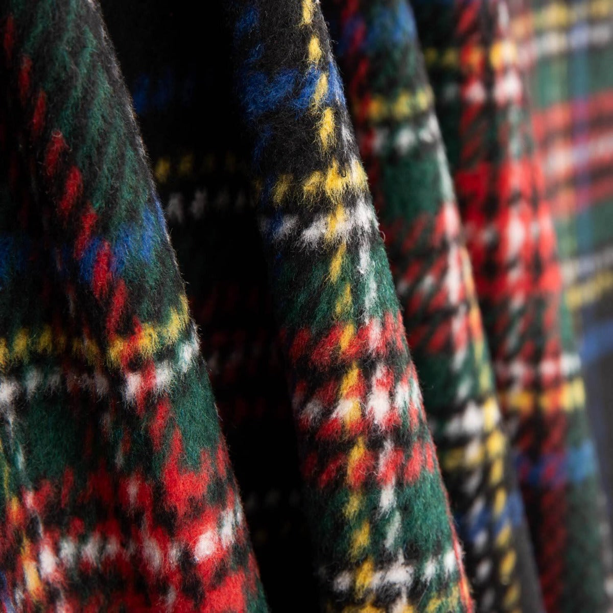 Tissu pour manteau à carreaux écossais vert - Ribes y Casals