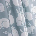 Percal imprimé Rabbit Maxi Aqua - Ribes y Casals