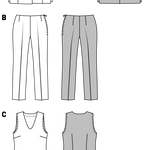 Patron de Couture Burda 7075 Combinaison - Ribes y Casals