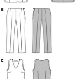 Patron de Couture Burda 7075 Combinaison - Ribes y Casals