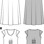 Patron de Couture Burda 7100 Robe - Ribes y Casals