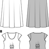 Patron de Couture Burda 7100 Robe - Ribes y Casals