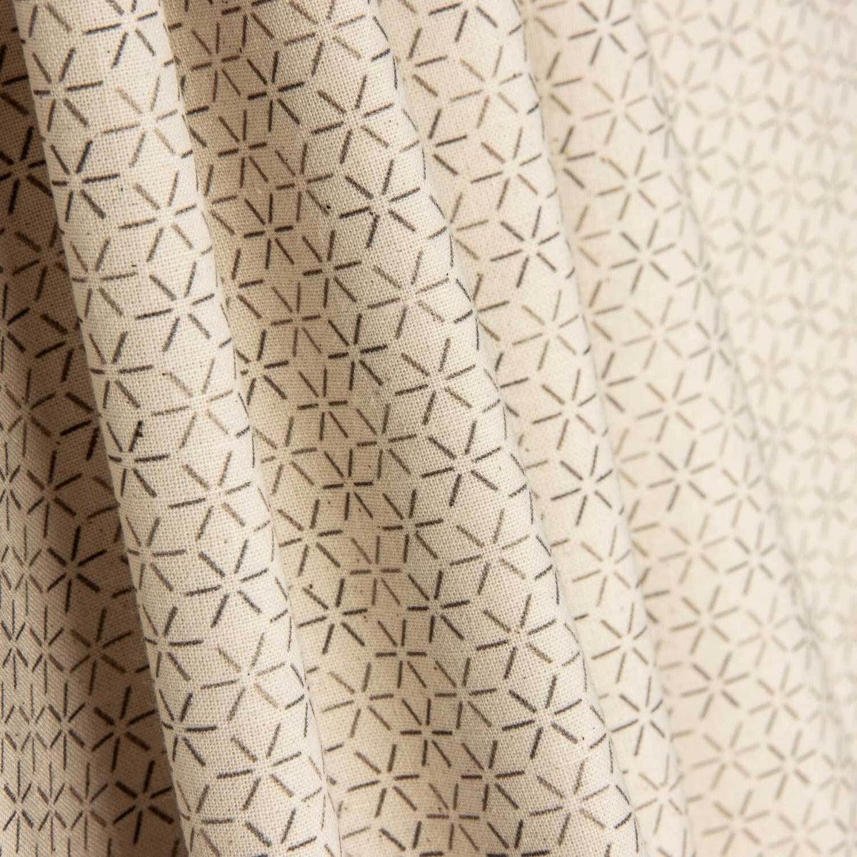 Popeline Beige Star - Ribes y Casals