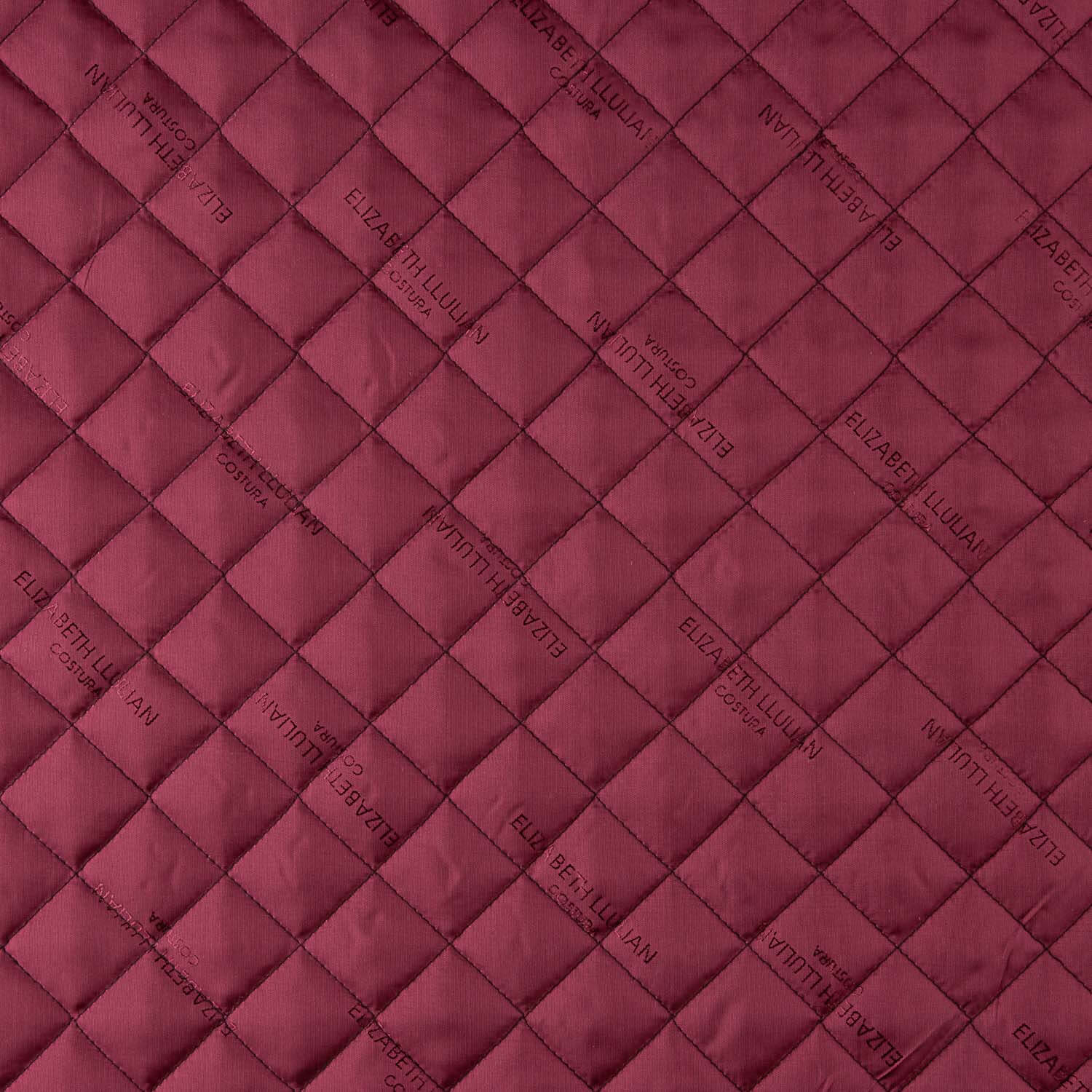 Doublure en rayonne matelassée grenat - Ribes y Casals