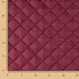 Doublure en rayonne matelassée grenat - Ribes y Casals