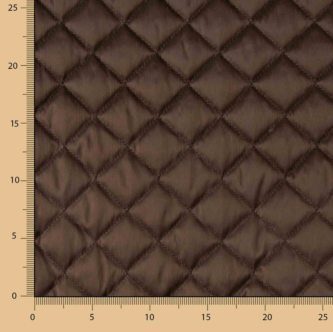 Doublure en rayonne matelassée marron foncé - Ribes y Casals
