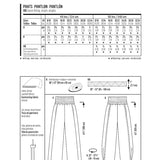 Patron de Couture Burda 7400 Pantalons - Ribes y Casals
