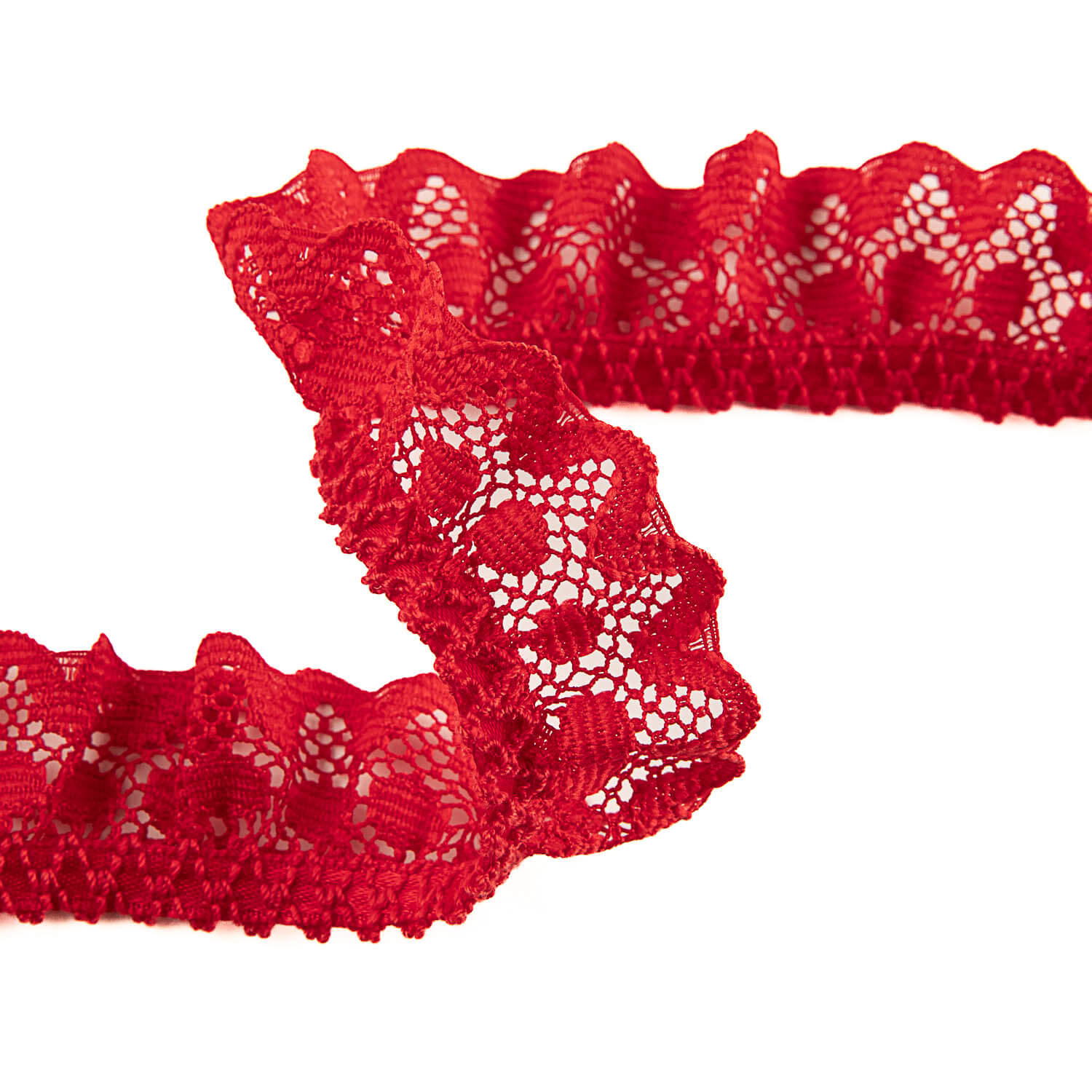 Bande de dentelle rouge 22 mm - Ribes y Casals
