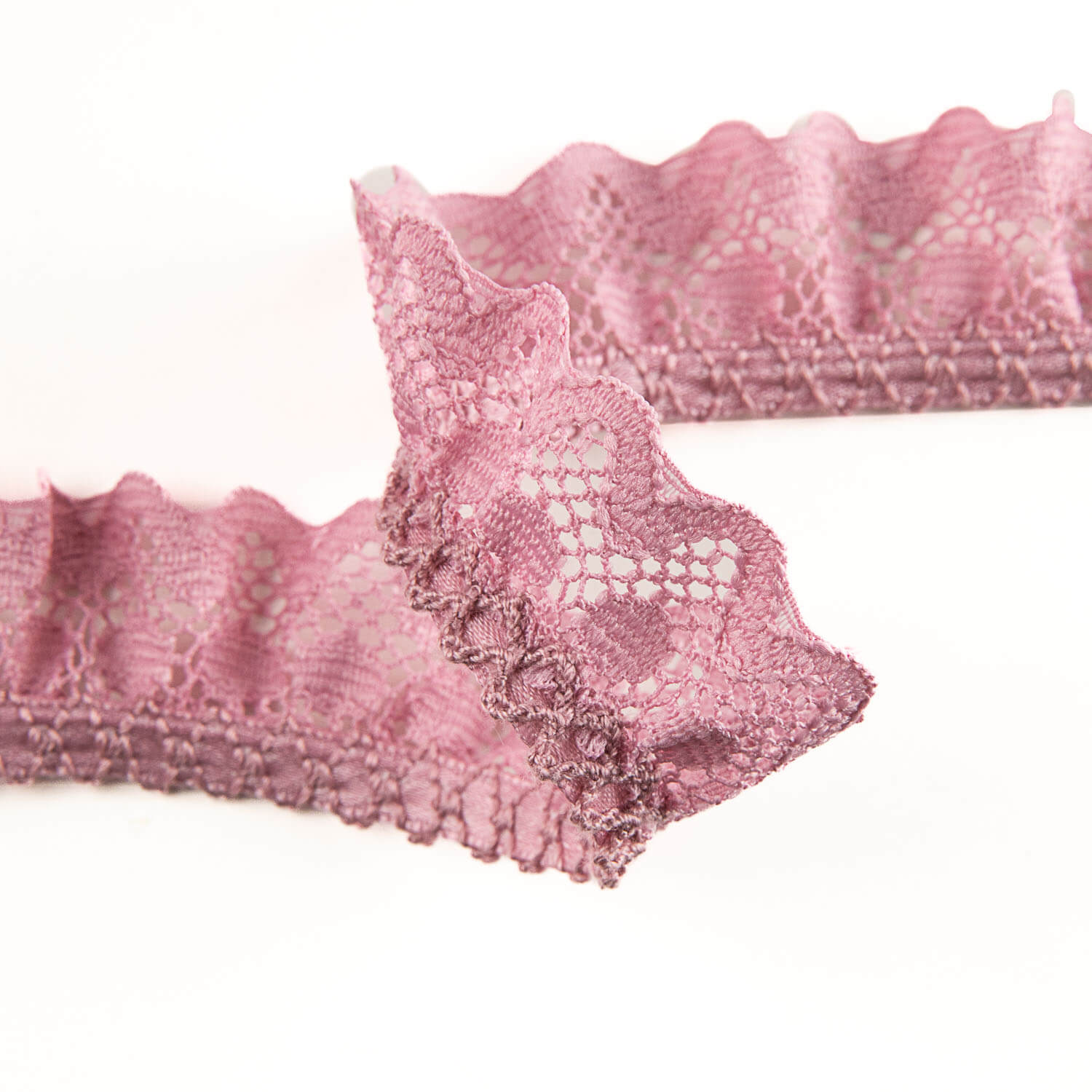 Bande de dentelle rose 22 mm - Ribes y Casals