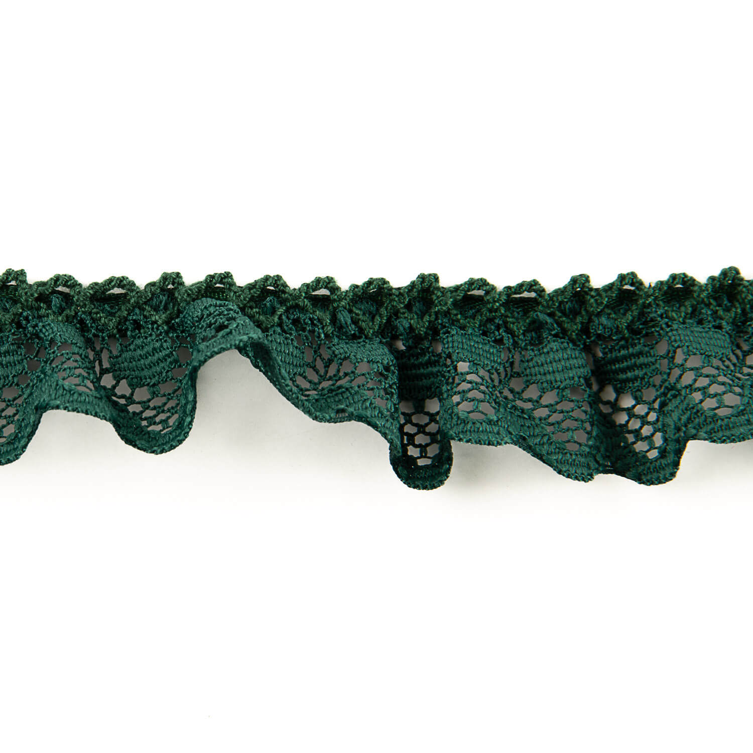 Bande de dentelle verte bouteille 22 mm - Ribes y Casals