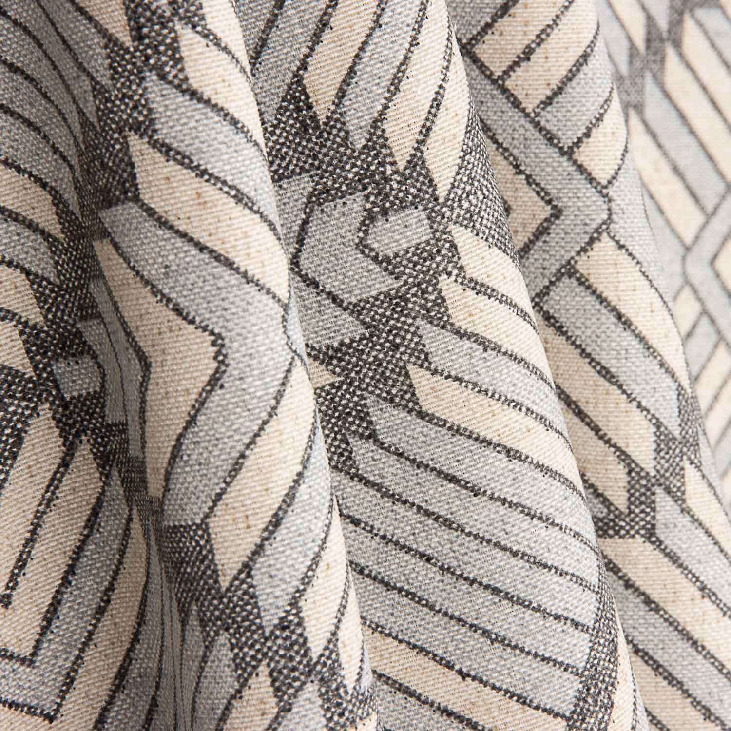 Loneta Geométrica Étnica Gris - Ribes y Casals