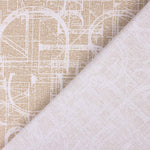 Loneta Geométrica Abstracta Beige - Ribes y Casals