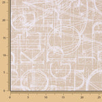 Loneta Geométrica Abstracta Beige - Ribes y Casals