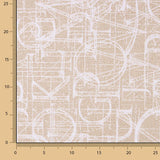 Loneta Geométrica Abstracta Beige - Ribes y Casals