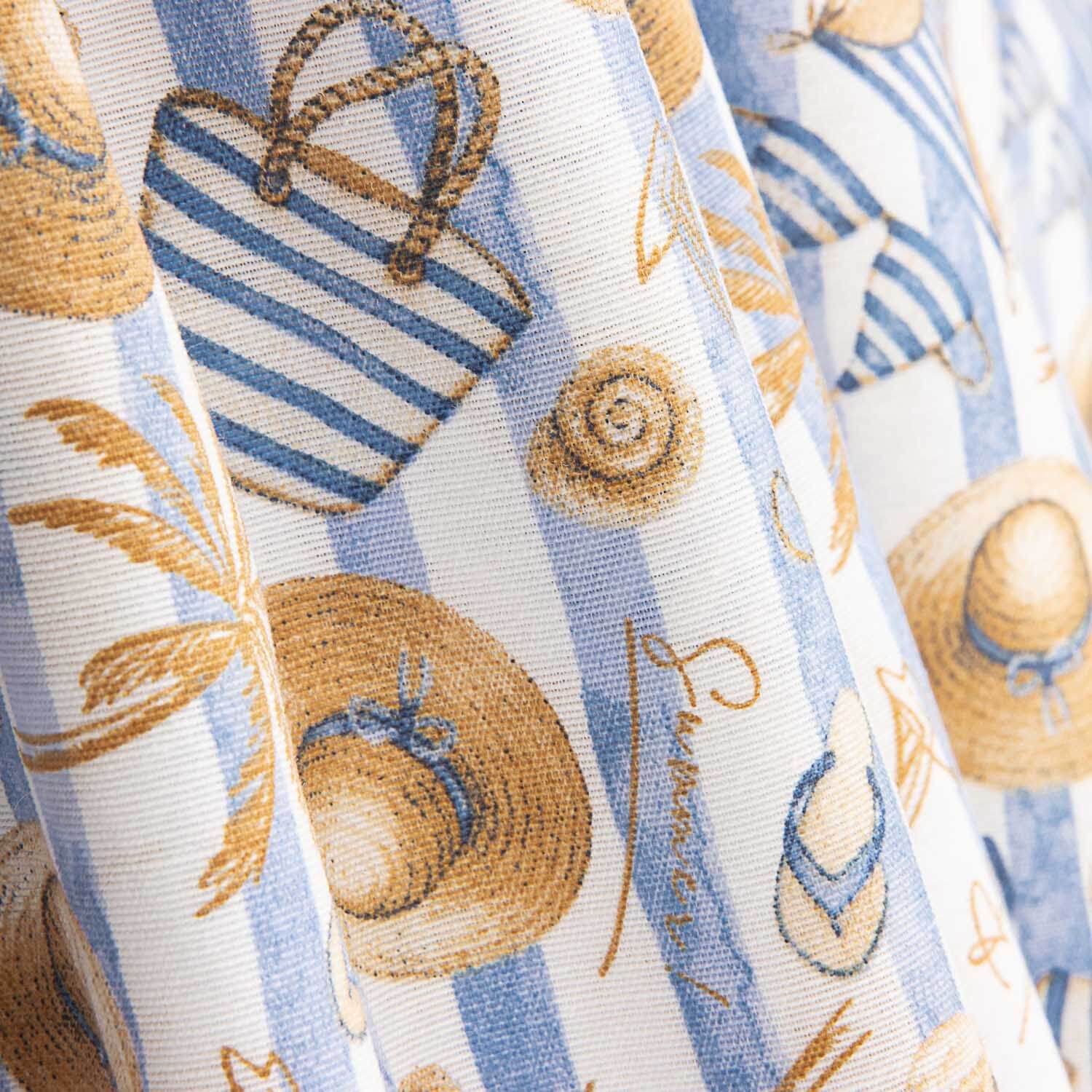 Toile d'été à rayures bleues - Ribes y Casals