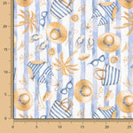 Toile d'été à rayures bleues - Ribes y Casals