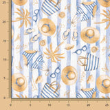 Toile d'été à rayures bleues - Ribes y Casals