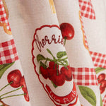 Toile à motifs cerises vichy - Ribes y Casals
