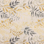 Toile « Feuilles » moutarde et grise - Ribes y Casals