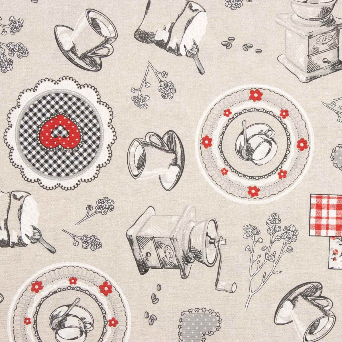 Toile imprimée café nostalgie - Ribes y Casals