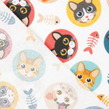 Toile imprimée fête féline - Ribes y Casals